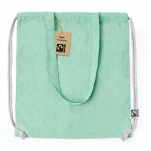 Rucksack Tasche Riak Fairtrade (grün) (Art.-Nr. CA883818)