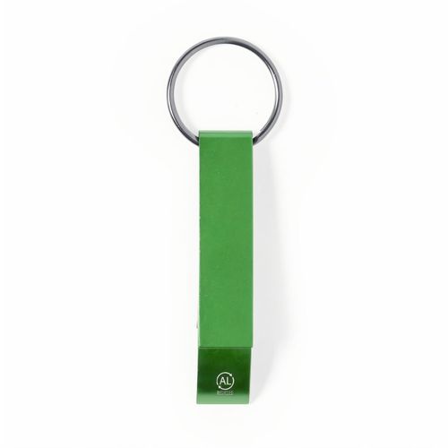 Schlüsselanhänger Flaschenöffner Mixe (Art.-Nr. CA894146) - Schlüsselanhänger aus recyceltem Alumi...