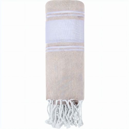 Strandsarong Lainen (Art.-Nr. CA895771) - Weiches Pareo-Handtuch aus 100% recycelt...
