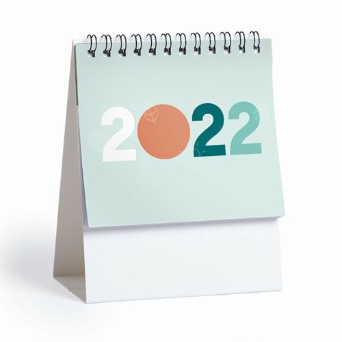 Tischkalender Ener (Art.-Nr. CA896931) - Ring-Tischkalender, dreieckig, aus...