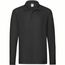 Erwachsene Polo-Shirt Premium Long Sleeve (Schwarz) (Art.-Nr. CA918479)