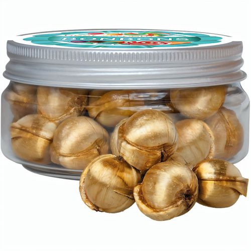 Goldnüsse Bonbons, ca. 70g, Sweet Dose Mini (Art.-Nr. CA074793) - Sweet Dose Mini aus Kunststoff. Werbeanb...