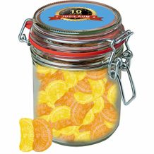 Zitrone und Orangen Bonbons, ca. 200g, Bonbonglas Maxi (individualisierbar) (Art.-Nr. CA082814)