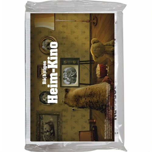 Mikrowellen Popcorn süß, ca. 100g, transparente Folie (Art.-Nr. CA112525) - transparente Folie. Werbeanbringung als...