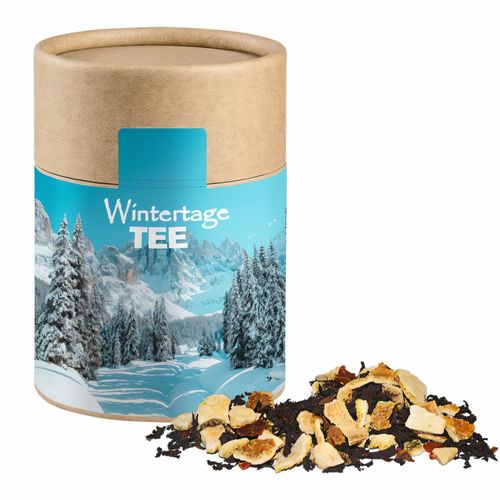 Wintertage Tee, ca. 70g, Biologisch abbaubare Eco Pappdose Midi (Art.-Nr. CA125338) - Biologisch abbaubare Eco Pappdose Midi...