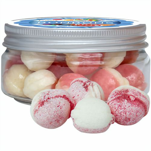 Erdbeer-Joghurt Bonbons, ca. 70g, Sweet Dose Mini (Art.-Nr. CA177393) - Sweet Dose Mini aus Kunststoff. Werbeanb...
