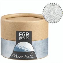 Meersalz, ca. 75g, Biologisch abbaubare Eco Pappdose Mini (individualisierbar) (Art.-Nr. CA207490)