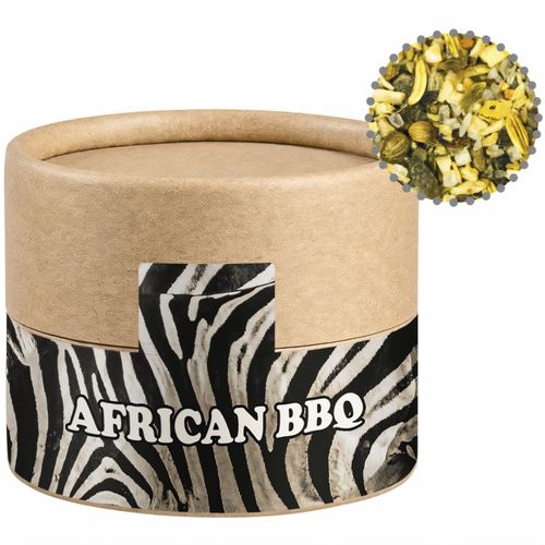 Gewürzmischung African BBQ, ca. 40g, Biologisch abbaubare Eco Pappdose Mini (Art.-Nr. CA218744) - Biologisch abbaubare Eco Pappdose Mini...
