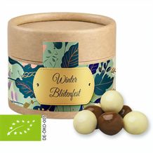 Bio Knusperkugeln-Mix, ca. 25g, Biologisch abbaubare Eco Pappdose Mini (individualisierbar) (Art.-Nr. CA246094)