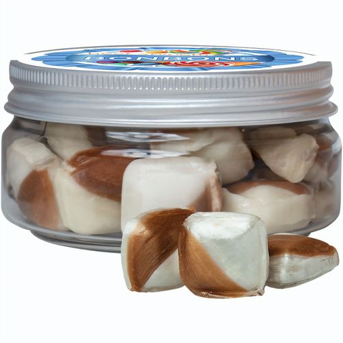 Minz-Ecken Bonbons, ca. 70g, Sweet Dose Mini (Art.-Nr. CA253152) - Sweet Dose Mini aus Kunststoff. Werbeanb...
