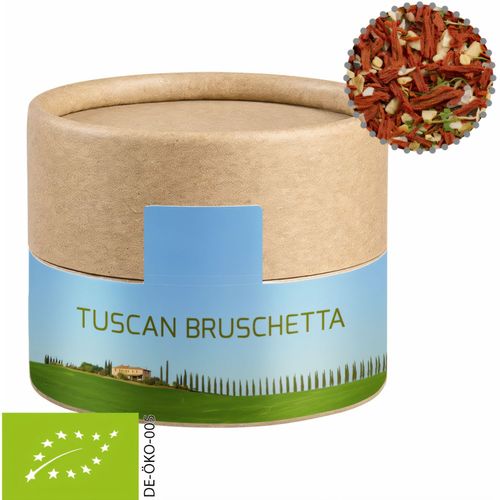Bio Gewürzmischung Toskanische Bruchetta, ca. 28g, Biologisch abbaubare Eco Pappdose Mini (Art.-Nr. CA262529) - Biologisch abbaubare Eco Pappdose Mini...