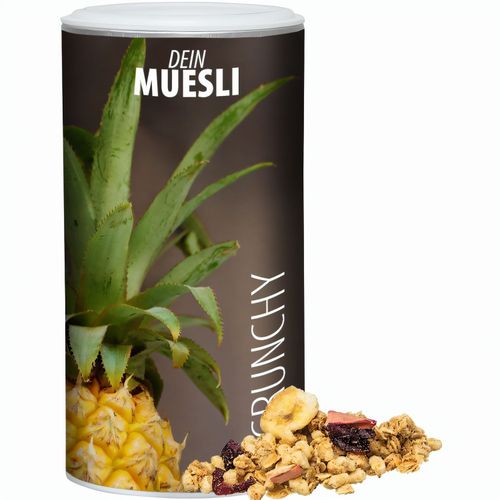 Müsli Knusper Früchte, ca. 150g, Pappdose Medium (Art.-Nr. CA264960) - Pappdose Medium mit Aufreißmembrane...