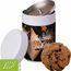 Bio Cookie Schoko-Cashew, ca. 125g, Metalldose Maxi (individualisierbar) (Art.-Nr. CA276586)