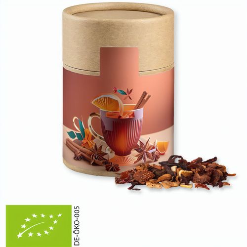 Bio Glühweingewürz fein, ca. 60g, Biologisch abbaubare Eco Pappdose Midi (Art.-Nr. CA304218) - Biologisch abbaubare Eco Pappdose Midi...