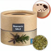 Gewürzmischung Rosmarin-Salz, ca. 52g, Biologisch abbaubarer Eco Pappstreuer Mini (individualisierbar) (Art.-Nr. CA306878)