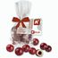 Johannisbeeren in weißer Schokolade, ca. 30g, Express Flachbeutel mit Werbekarte (individualisierbar) (Art.-Nr. CA309999)