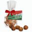 Marzipan-Kartoffeln, 35g, Express Flachbeutel mit Schleife mit Werbekarte (individualisierbar) (Art.-Nr. CA375510)