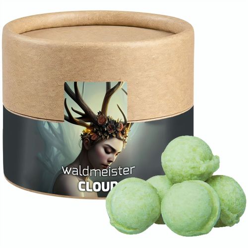Waldmeister-Brause Bonbons, ca. 45g, Biologisch abbaubare Eco Pappdose Mini (Art.-Nr. CA442551) - Biologisch abbaubare Eco Pappdose Mini...