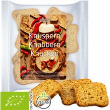 Bio Bio Brot Chips Paprika und Chili, ca. 20g, Express Maxi-XL-Tüte mit Etikett (individualisierbar) (Art.-Nr. CA473745)