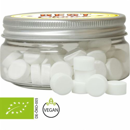 Bio Pfefferminz Drops, ca. 60g, Sweet Dose Mini (Art.-Nr. CA476737) - Sweet Dose Mini aus Kunststoff. Werbeanb...