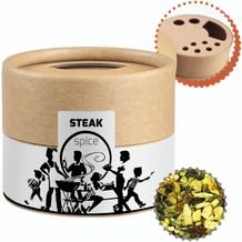 Gewürzmischung Steakgewürz, ca. 40g, Biologisch abbaubarer Eco Pappstreuer Mini (individualisierbar) (Art.-Nr. CA510440)