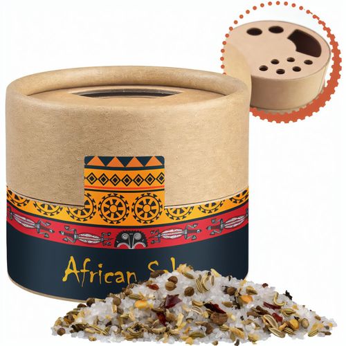 Afrikanisches Salz, ca. 50g, Biologisch abbaubarer Eco Pappstreuer Mini (Art.-Nr. CA609497) - Biologisch abbaubarer Eco Pappstreuer...