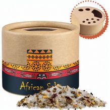 Afrikanisches Salz, ca. 50g, Biologisch abbaubarer Eco Pappstreuer Mini (individualisierbar) (Art.-Nr. CA609497)