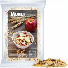 Müsli Apfel-Cranberry, ca. 60g, Express Maxi-Tüte mit Etikett (individualisierbar) (Art.-Nr. CA630197)