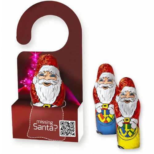Mini+ Schoko-Weihnachtsmann, ca. 15g, Displaybox mit Hänger (Art.-Nr. CA638158) - Displaybox mit Hänger Faltschachtel...