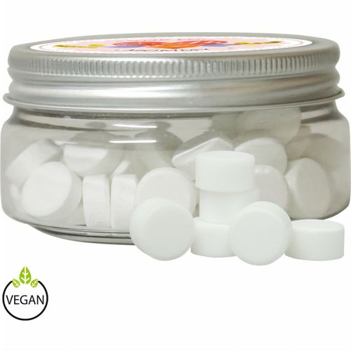 Pfefferminz Drops zuckerfrei, ca. 60g, Sweet Dose Mini (Art.-Nr. CA645262) - Sweet Dose Mini aus Kunststoff. Werbeanb...