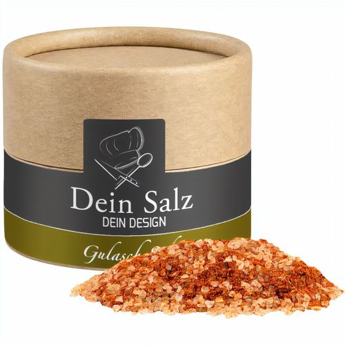 Gulasch Schaschlik Salz, ca. 55g, Biologisch abbaubare Eco Pappdose Mini (Art.-Nr. CA662871) - Biologisch abbaubare Eco Pappdose Mini...