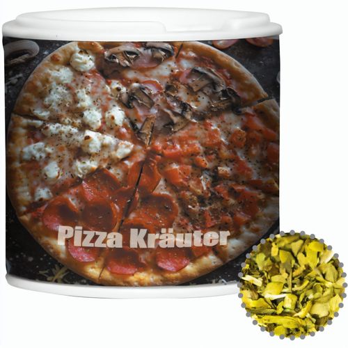 Gewürzmischung Pizza-Kräuter, ca. 8g, Gewürzpappstreuer (Art.-Nr. CA706956) - Gewürzpappstreuer. Werbeanbringung al...
