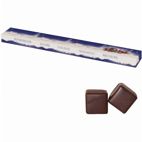 Dominosteine Zartbitter Schokolade, ca. 120g, Präsent-Stange (Art.-Nr. CA717123) - Präsent-Stange aus Papier. Werbeanbring...