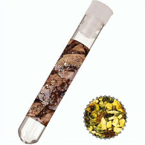 Gewürzmischung Steakgewürz, ca. 7g, Reagenzglas (Art.-Nr. CA858692) - Reagenzglas aus Kunststoff. Werbeanbring...
