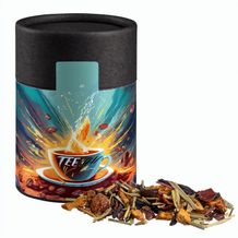 Kräutertee EnergieMix + Koffein, ca. 45g, Biologisch abbaubare Eco Pappdose Midi schwarz (individualisierbar) (Art.-Nr. CA872978)