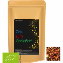 Bio Früchtetee gute Laune, ca. 50g, Standbeutel Midi (individualisierbar) (Art.-Nr. CA891325)