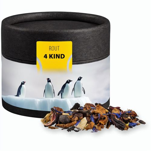 Christkindl Tee, ca. 25g, Biologisch abbaubare Eco Pappdose Mini schwarz (Art.-Nr. CA947910) - Biologisch abbaubare Eco Pappdose Mini...