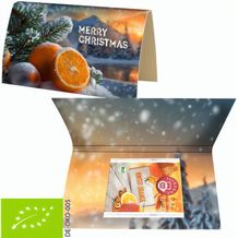 Bio Beuteltee Winter Orange, 2,25g, Werbekarte gefaltet (individualisierbar) (Art.-Nr. CA967366)