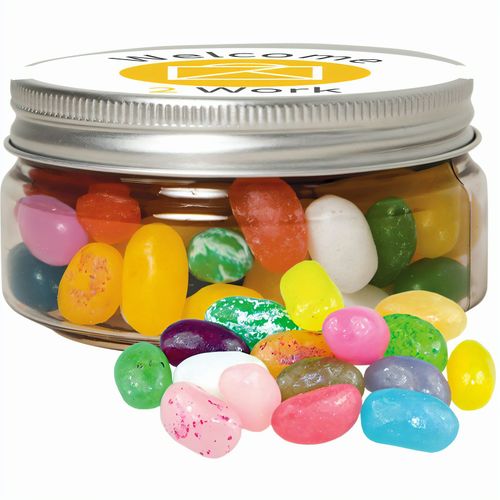 Jelly Beans süß-Mix, ca. 80g, Sweet Dose Mini (Art.-Nr. CA983692) - Sweet Dose Mini aus Kunststoff. Werbeanb...