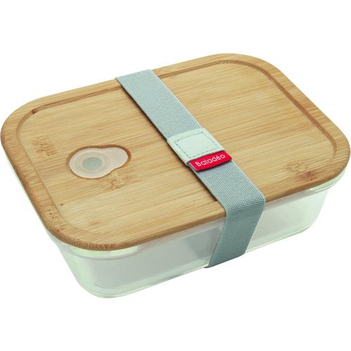 Glasbento 'Iwaki', mit Bambusdeckel (Art.-Nr. CA260242) - Lunchbox mit einem Fach. Behälter au...