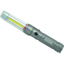 Magnetische wiederaufladbare Laterne / Taschenlampe 'Vision' (Grau) (Art.-Nr. CA841784)