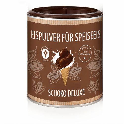 Eispulver Schoko Deluxe in der Dose (Art.-Nr. CA439924) - Ab 50 Stück mit Ihrem Motiv im 4c Druck...