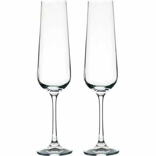 Vanilla Season PAPUA Champagner 2er Set Champagner Gläser mit Platzhalter-Kartonage (Art.-Nr. CA059749) - Set aus zwei Bohemia Crystal Champagnerf...