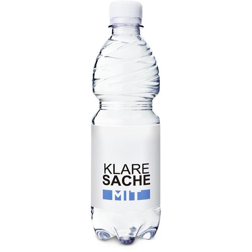 500 ml PromoWater - Mineralwasser, still - Folien-Etikett (Art.-Nr. CA040203) - Getreu dem Motto Ein Klassiker kommt...