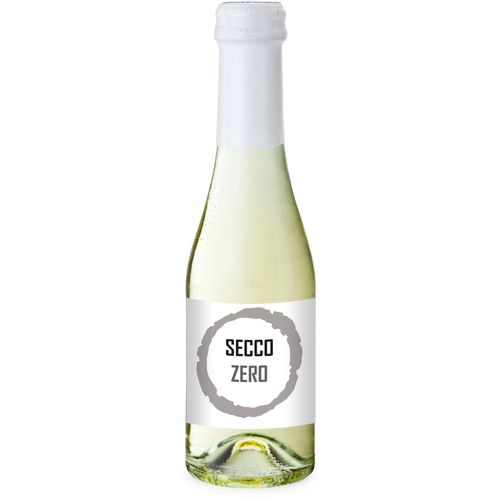 Secco ZERO, alkoholfrei - Flasche klar - Kapsel weiß, 0,2 l (Art.-Nr. CA116162) - 0,2 l - trocken, spritzig erfrischend...