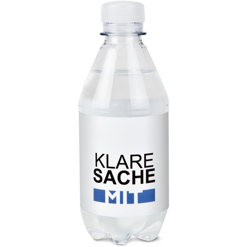 330 ml PromoWater - Mineralwasser - Eco Papier-Etikett (Art.-Nr. CA136748) - Getreu dem Motto Ein Klassiker kommt...