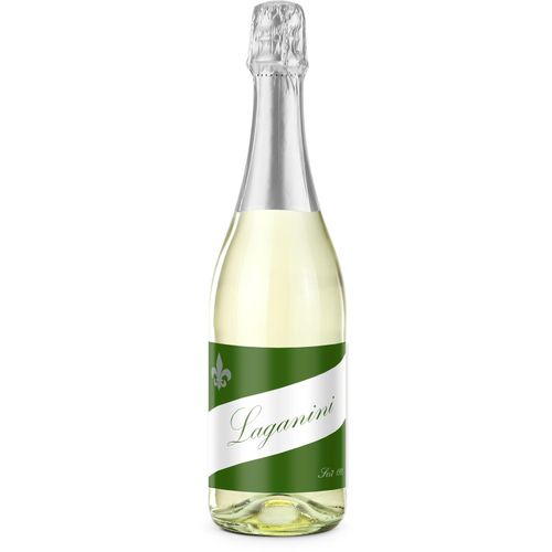 Sekt Cuvée - Flasche klar - Kapselfarbe Silber, 0,75 l (Art.-Nr. CA309924) - 0,75 l - in klarer Flasche, trockenes...