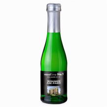Sekt Cuvée Piccolo - Flasche grün - Kapsel silber, 0,2 l (silber) (Art.-Nr. CA500108)