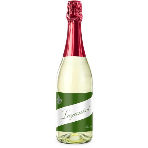Sekt Cuvée - Flasche klar - Kapselfarbe Rot, 0,75 l (Art.-Nr. CA508489) - 0,75 l - in klarer Flasche, trockenes...