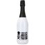 Sekt Cuvée - Flasche weiß-lackiert - Kapsel schwarz, 0, 75 l (schwarz) (Art.-Nr. CA579360)
